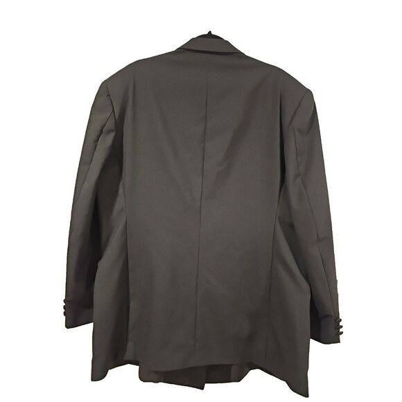Neil Allyn Tuxedo Jacket Men 42R Black Wool Dinner Suit Coat Satin Lapel Formal - Picture 2 of 11